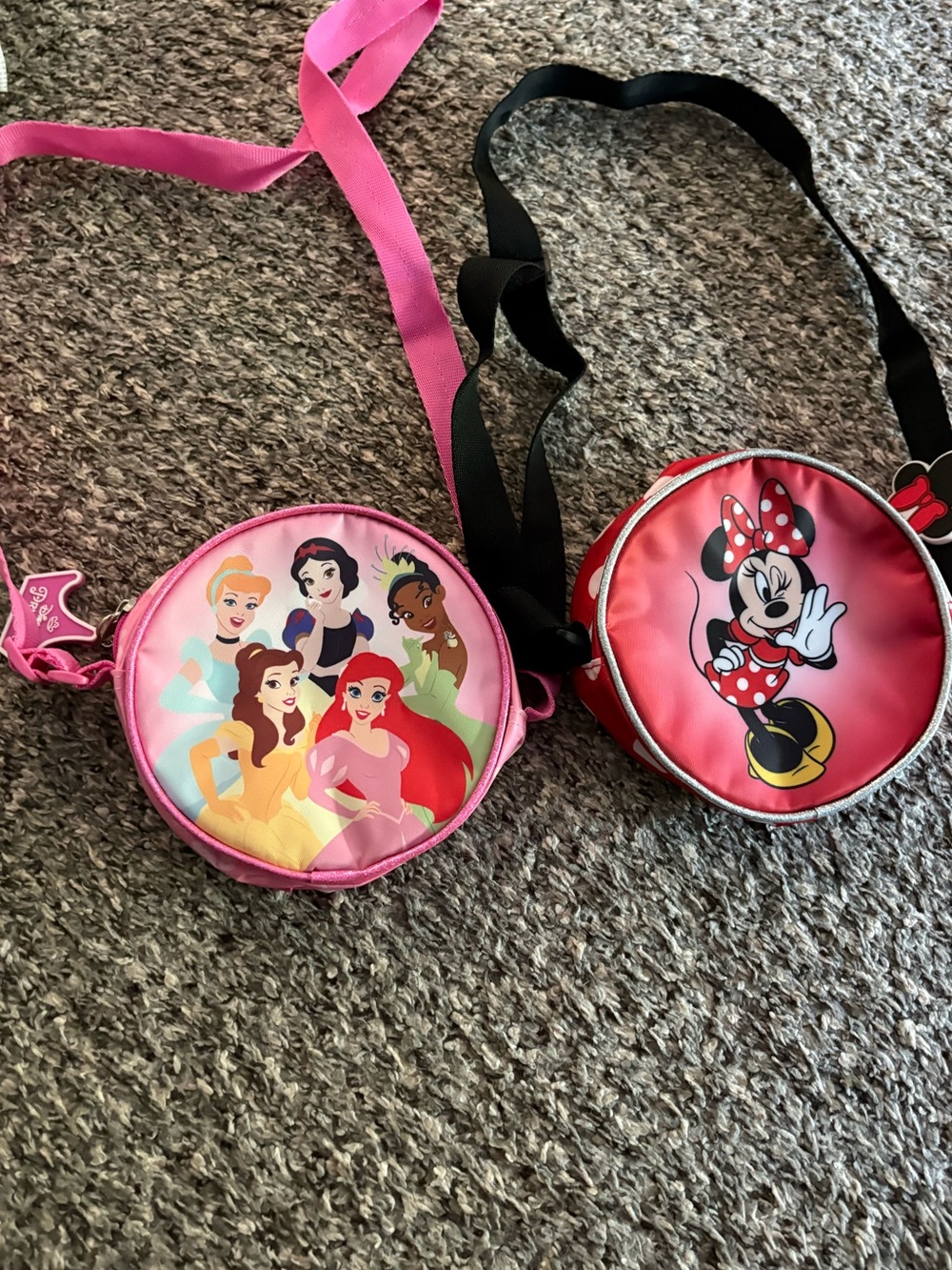 EUC Claire’s Disney Minnie and Princess girls purses